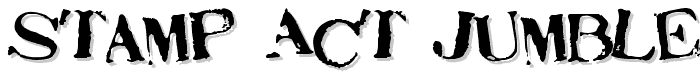 Stamp Act Jumbled font